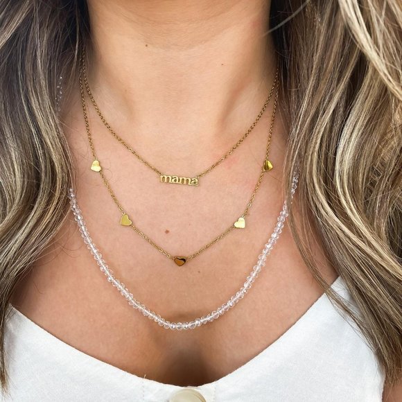 Mama Collection Gold Necklace 18" - Picture 2 of 2